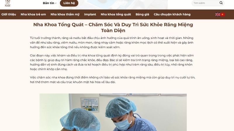 Nhóm dịch vụ nha khoa tổng quát