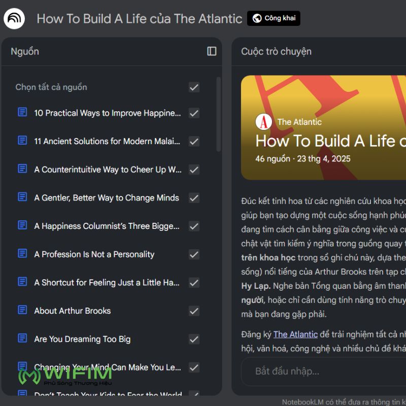 Tải tài liệu liên quan lên NotebookLM