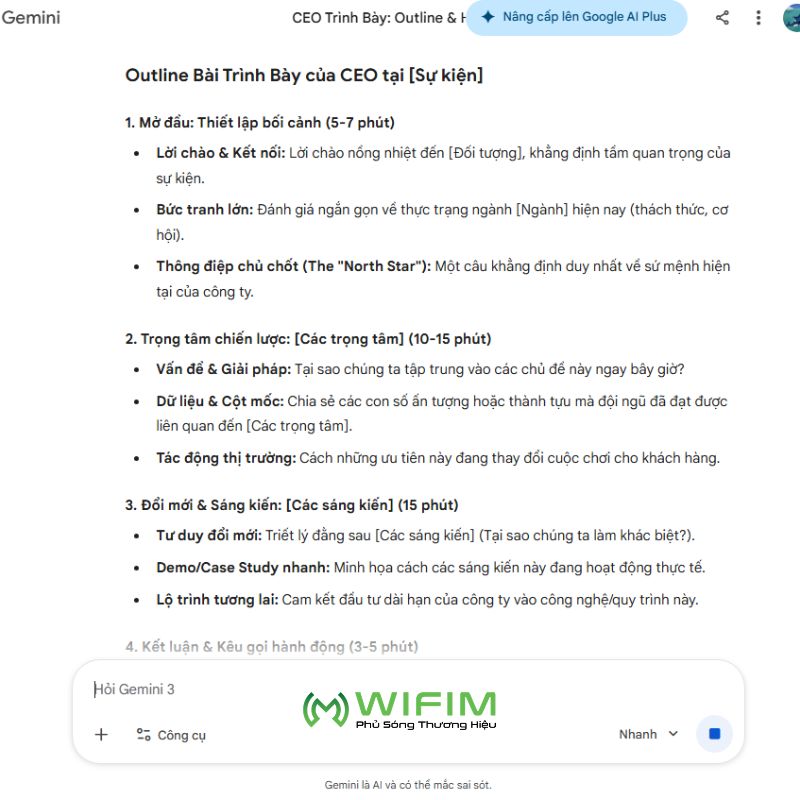 Trường hợp sử dụng: Tạo outline thuyết trình chỉ trong vài giây Trường hợp sử dụng: Tạo outline thuyết trình chỉ trong vài giây