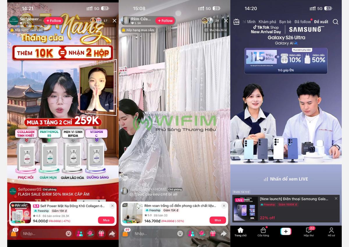 Dự án livestream bán hàng bằng điện thoại do WIFIM JSC thực hiện Dự án livestream bán hàng bằng điện thoại do WIFIM JSC thực hiện