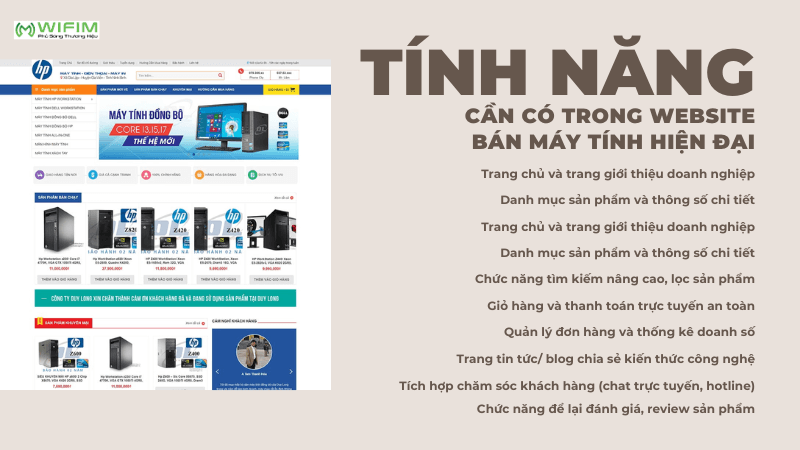 Các tính năng cần có trong website bán máy tính hiện đại
