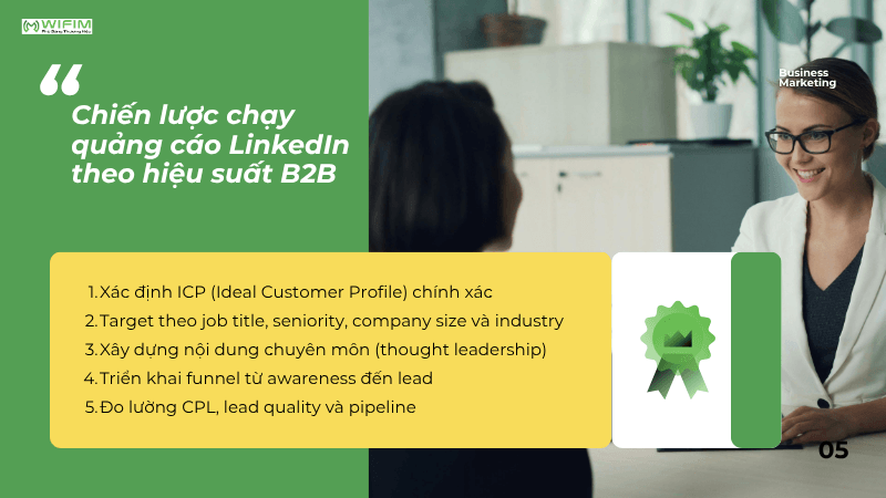 Chiến lược chạy quảng cáo LinkedIn theo hiệu suất B2B Chiến lược chạy quảng cáo LinkedIn theo hiệu suất B2B