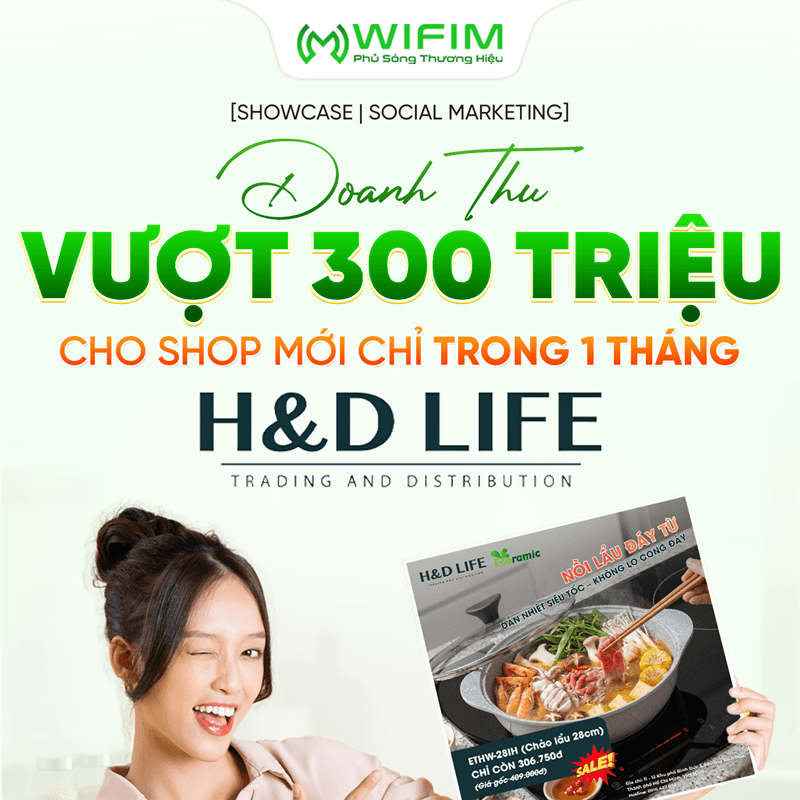 Doanh thu vượt 300tr chỉ trong 1 tháng 