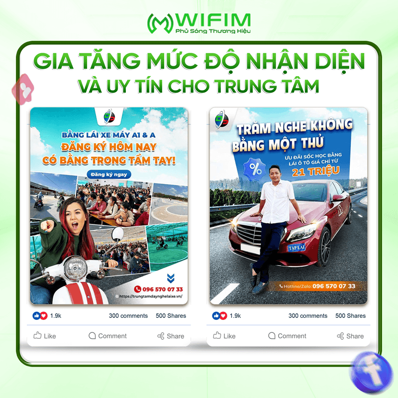 Gia tăng độ nhận diện cho trung tâm Gia tăng độ nhận diện cho trung tâm