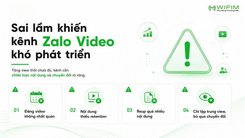 Những sai lầm khiến kênh Zalo Video khó phát triển