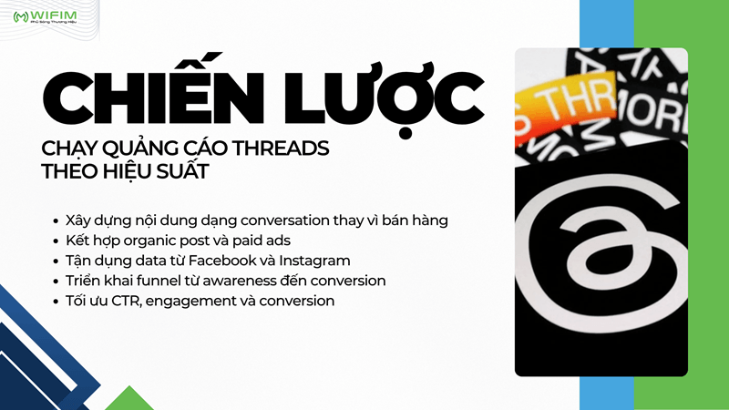 Chiến lược chạy quảng cáo Threads theo hiệu suất