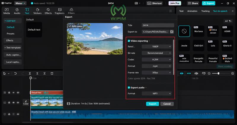 Kiểm tra và xuất video hoàn chỉnh Kiểm tra và xuất video hoàn chỉnh